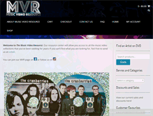 Tablet Screenshot of musicvideoresource.com